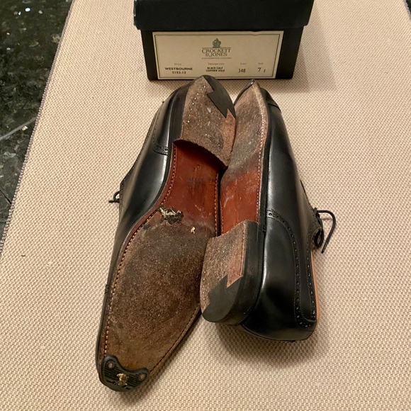 Crockett & Jones Oxford shoes - black size 8 - Picture 4 of 5
